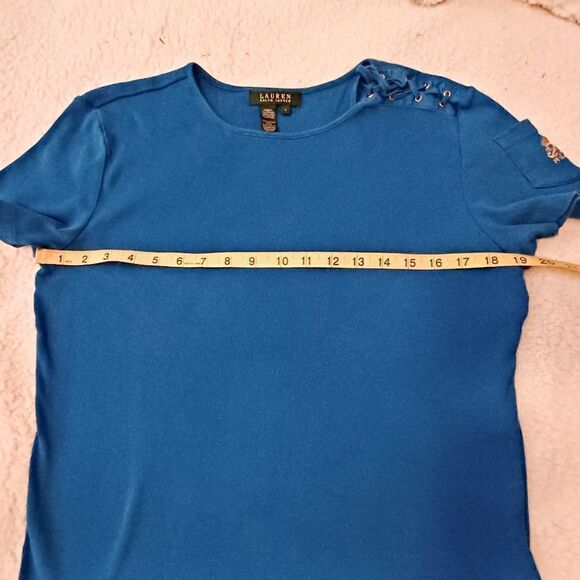 Lauren Ralph Lauren short sleeve blouse Size L - Picture 6 of 8